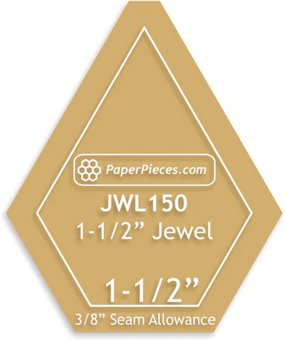 1½ Inch Jewel Paper Templates – Pack of 44