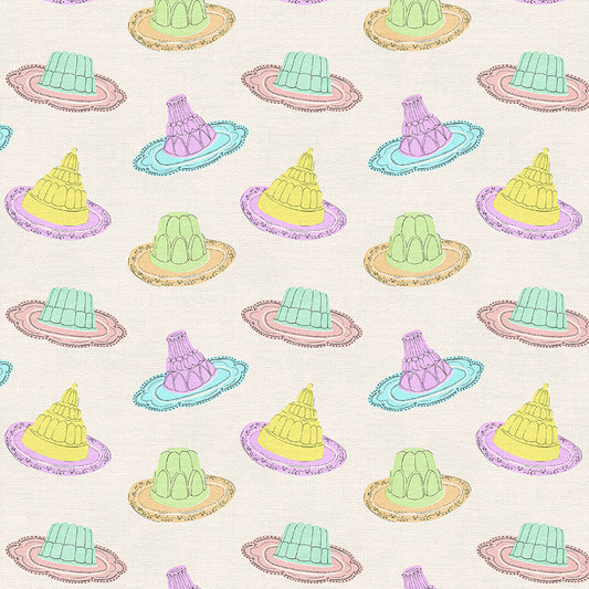 Jello Plates from Jello There 100% Cotton by PBS