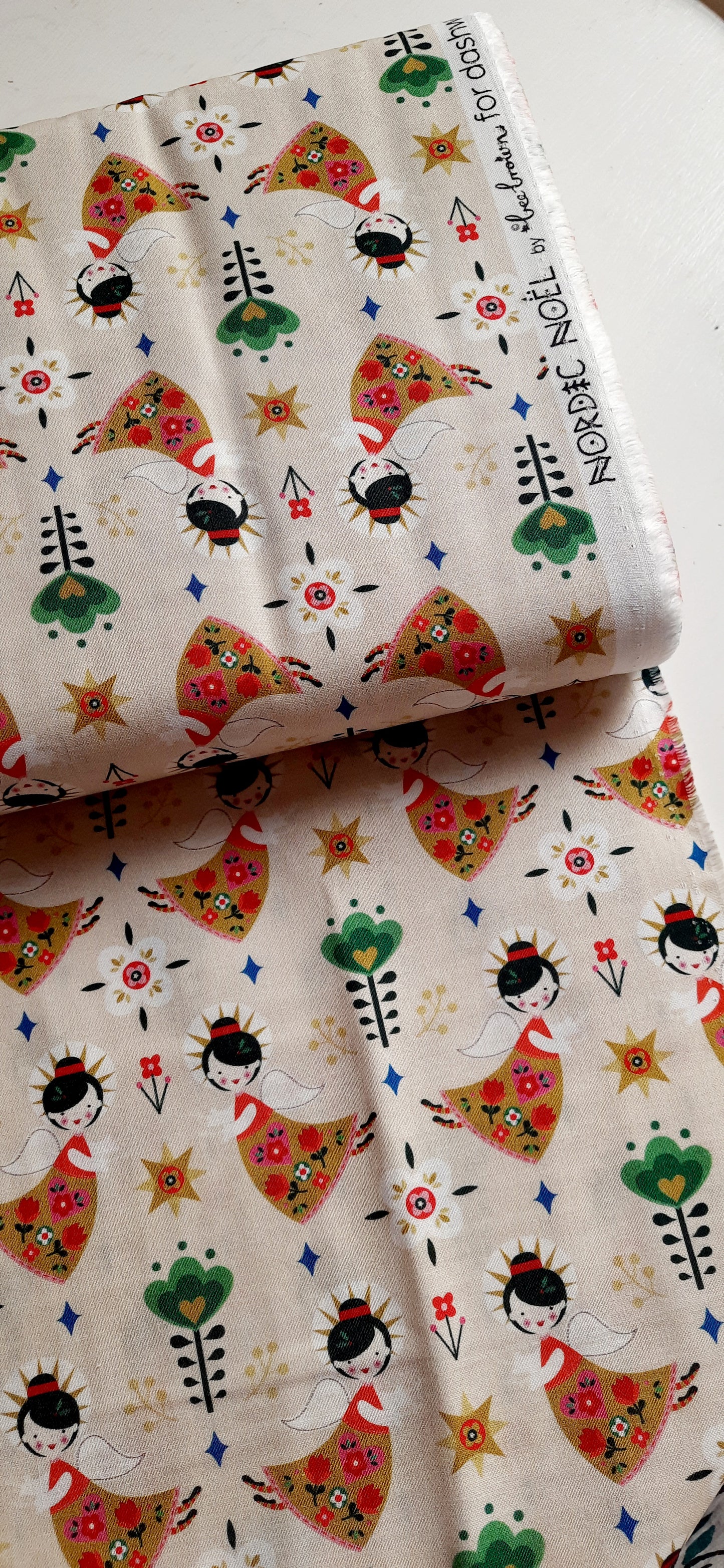 Nordic Noel "Angels" 100% Cotton by Dashwood Studio - Per FQ (£11/m)