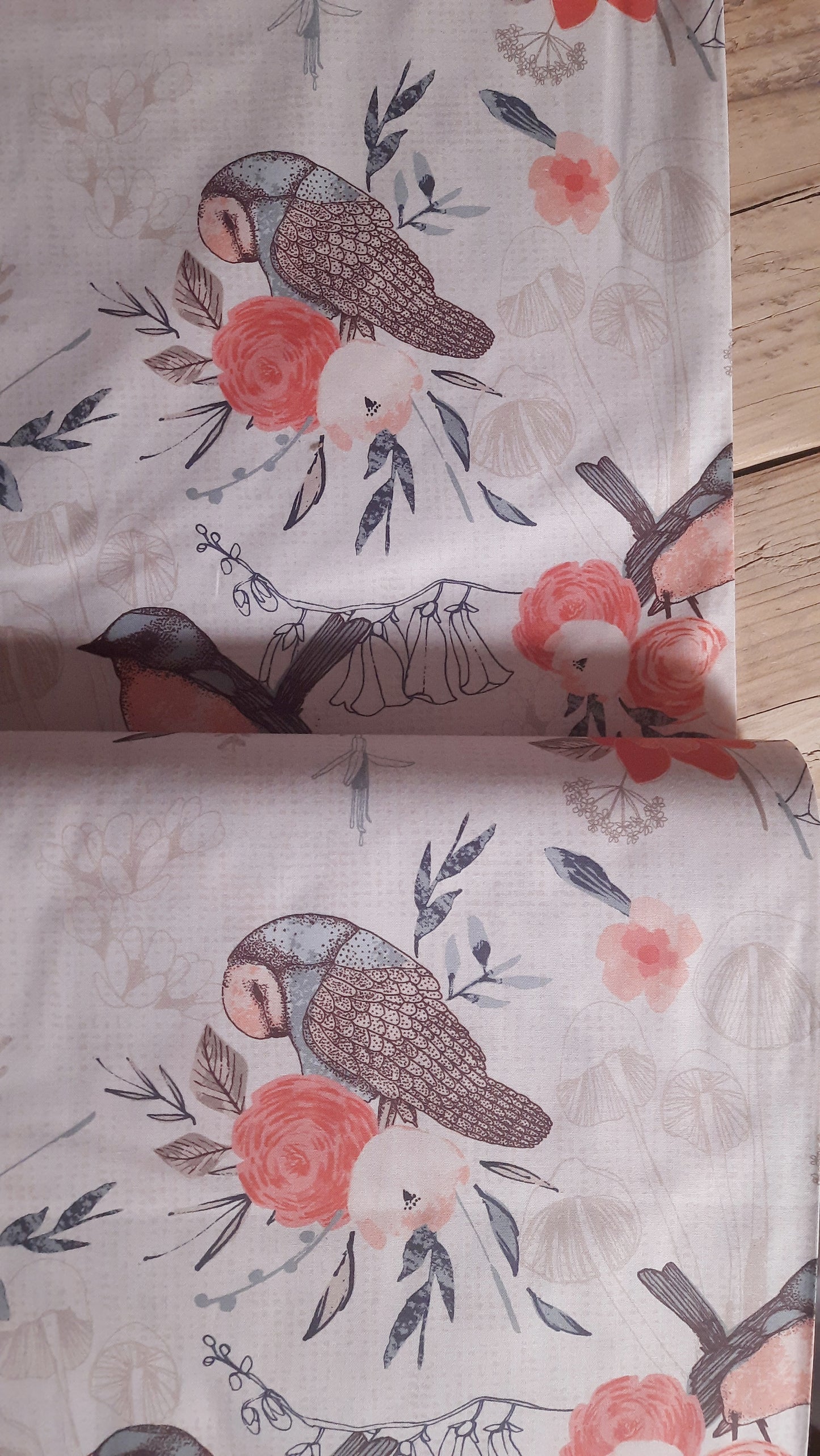 Birds from A Walk In The Woods 100% Cotton by PBS - Per FQ (£14/m)