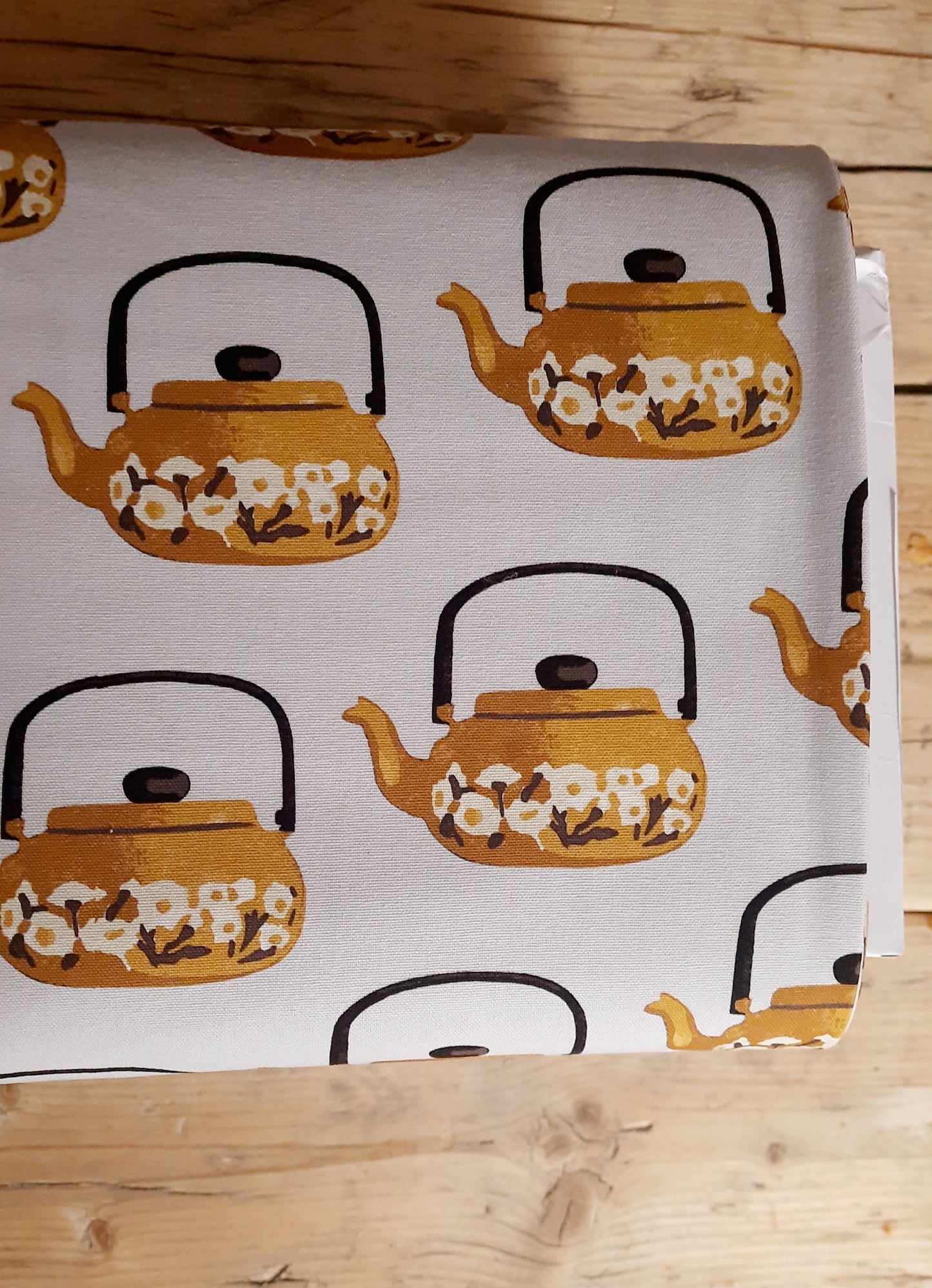 Brewing Memories from Recollect Organic Cotton Canvas - Per 1/4 Metre (£16/m)