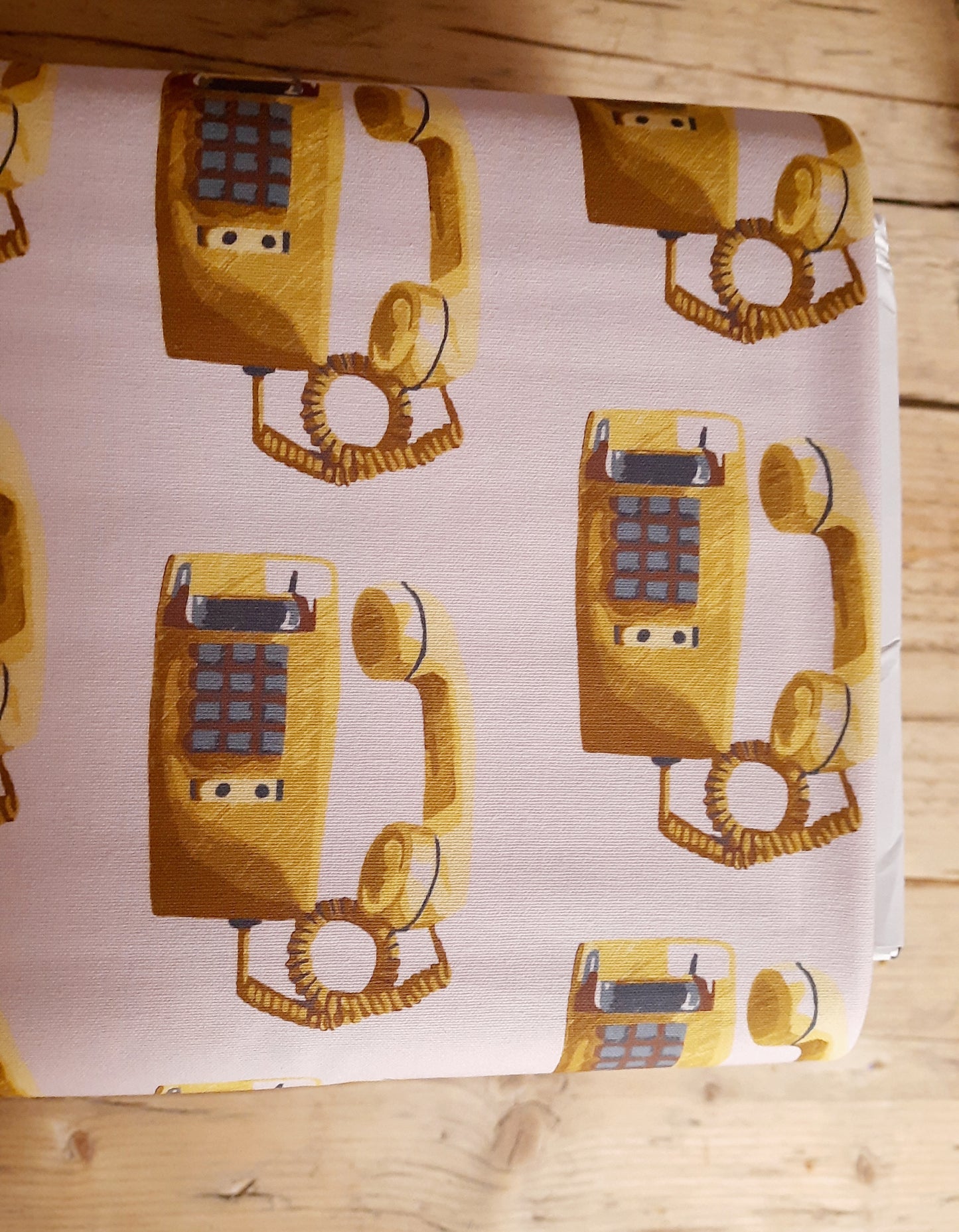 Call Waiting from Recollect Organic Cotton Canvas - Per ¼ Metre (£16/m)