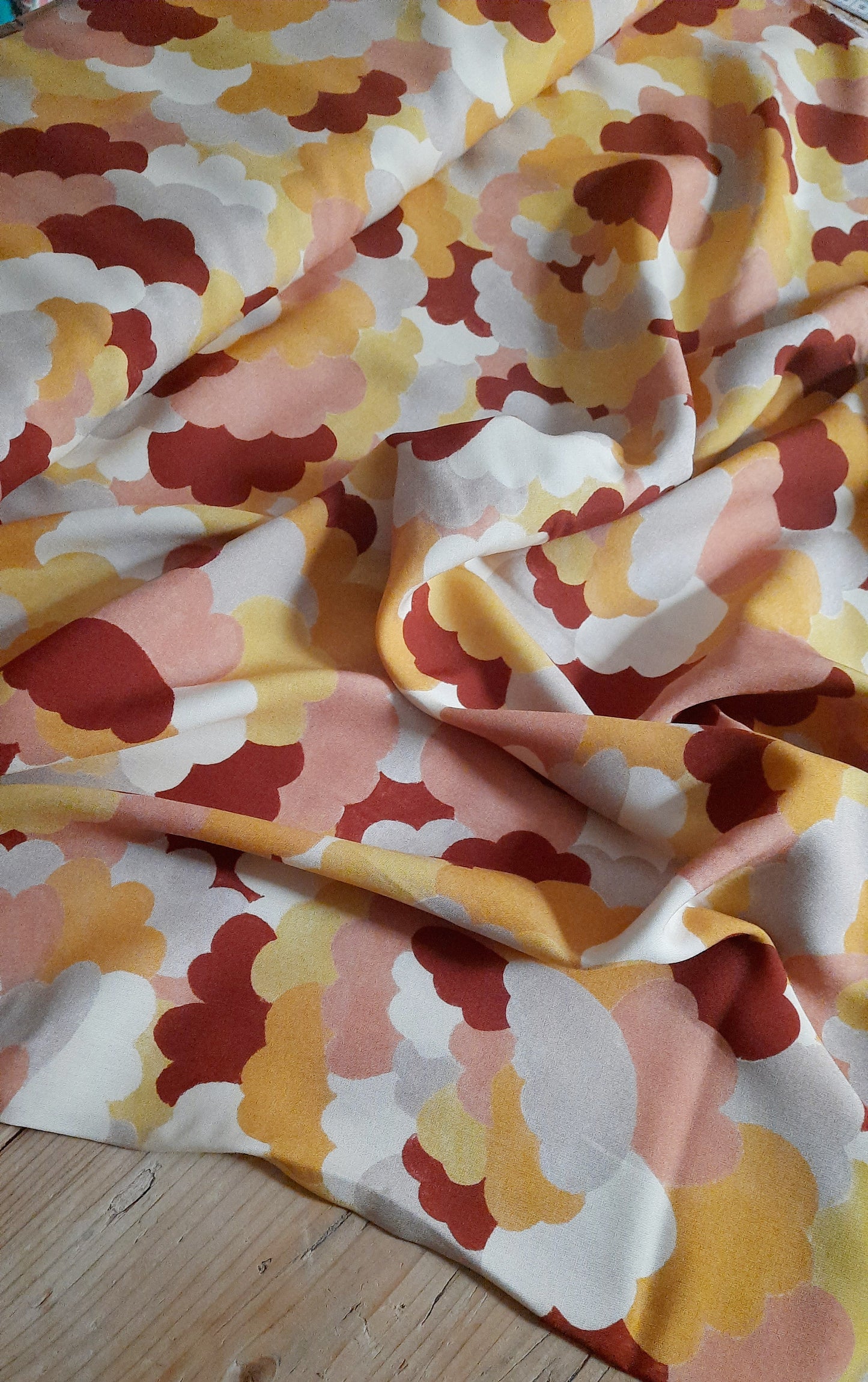 Cloudy Bouquet by Cousette 100% Viscose - Per ¼ Metre (£17/m)