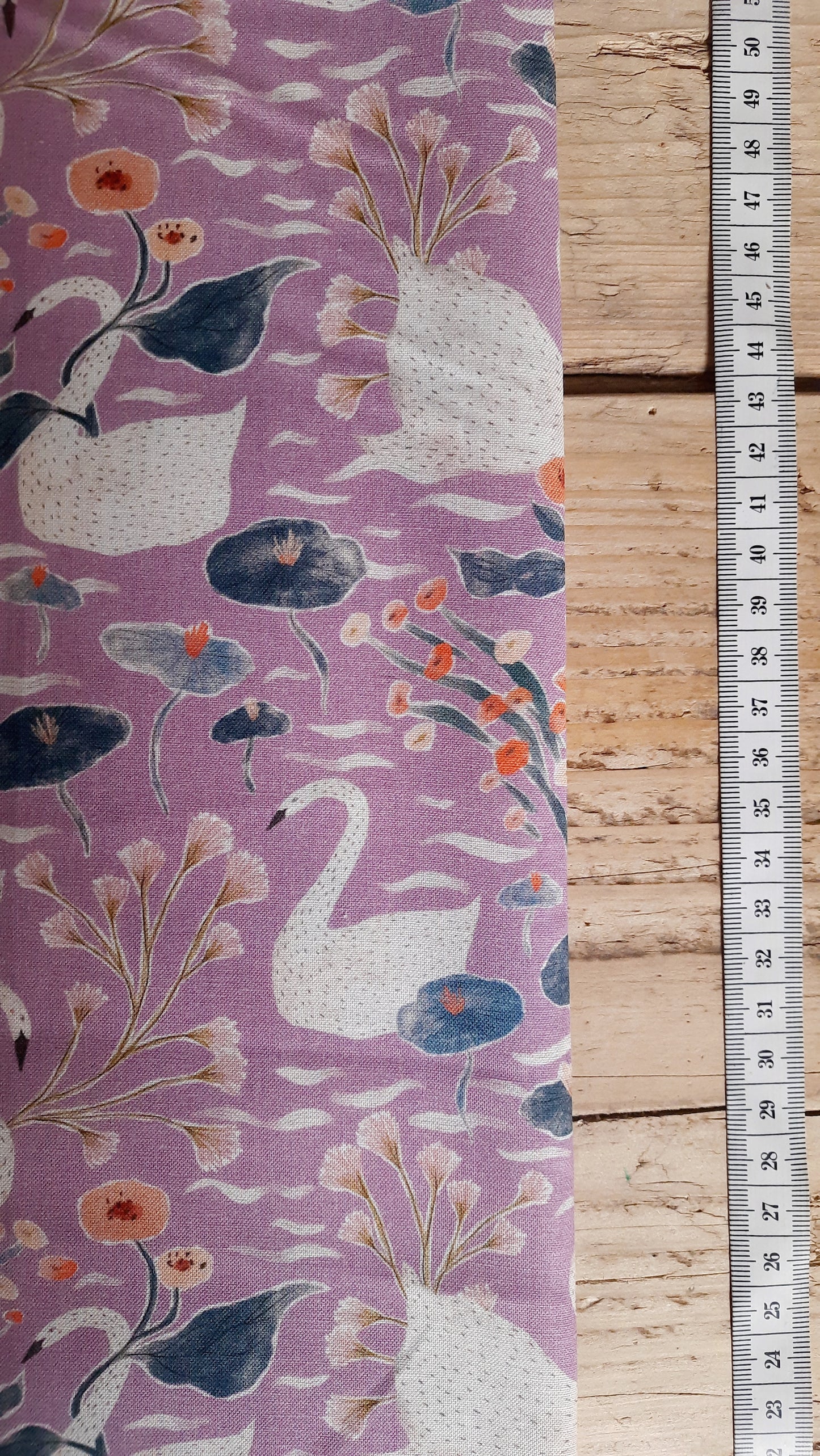 Swans Lilac Alpine Bliss by Figo - Per FQ (£12/m)