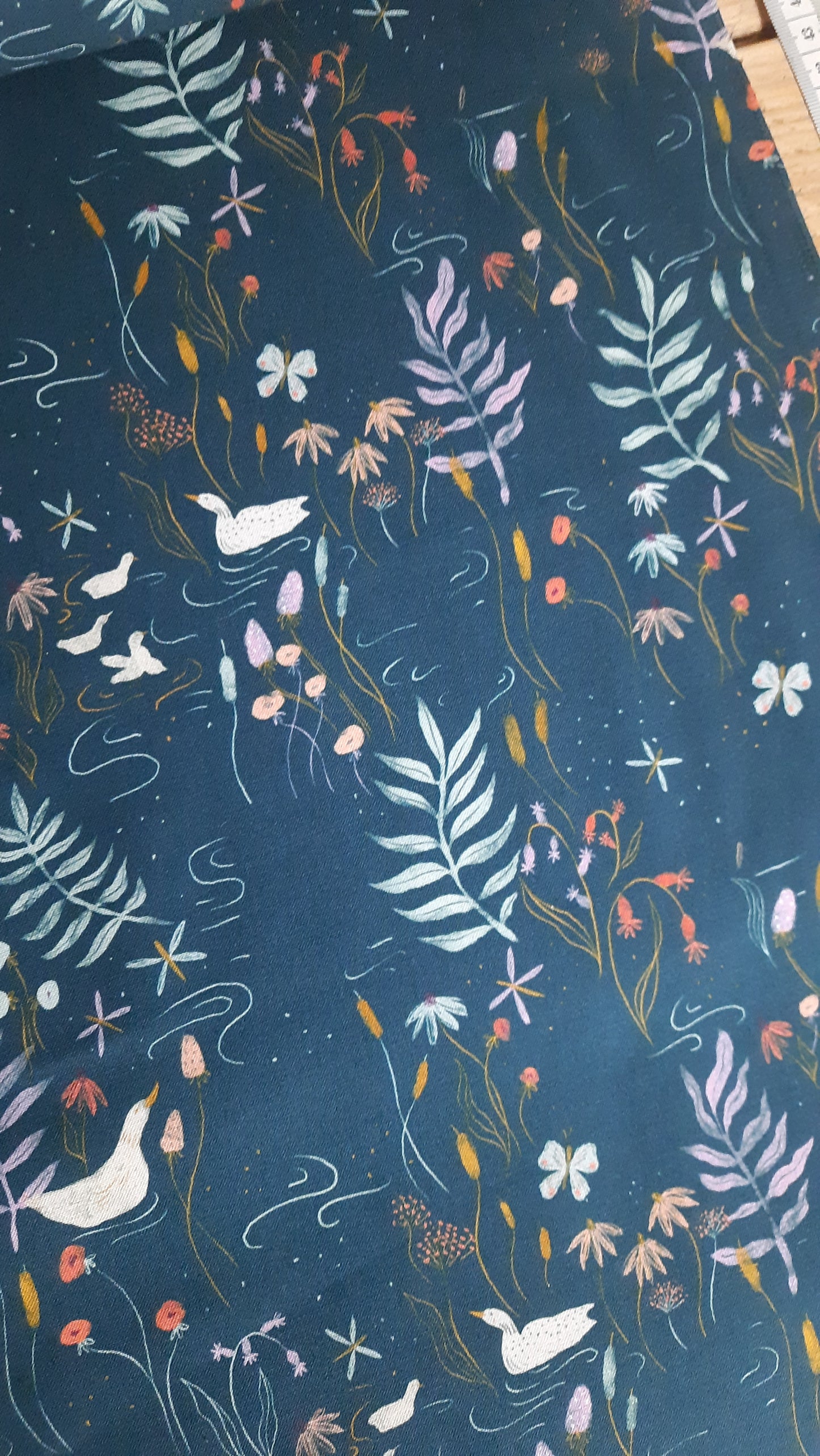 Pond Navy Alpine Bliss by Figo - Per FQ (£15/m)