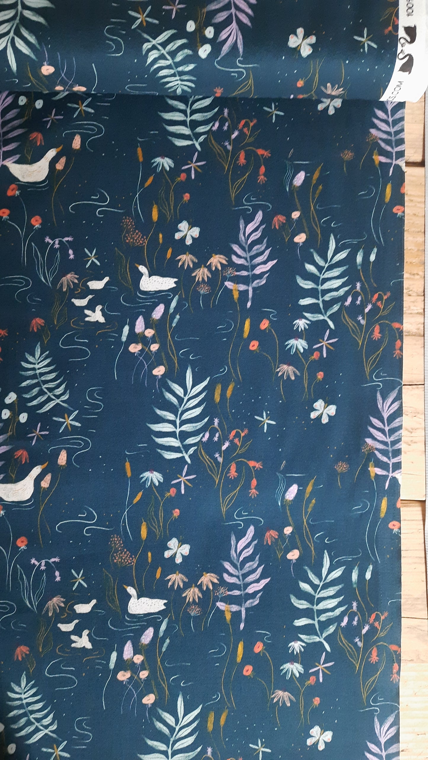 Pond Navy Alpine Bliss by Figo - Per FQ (£15/m)