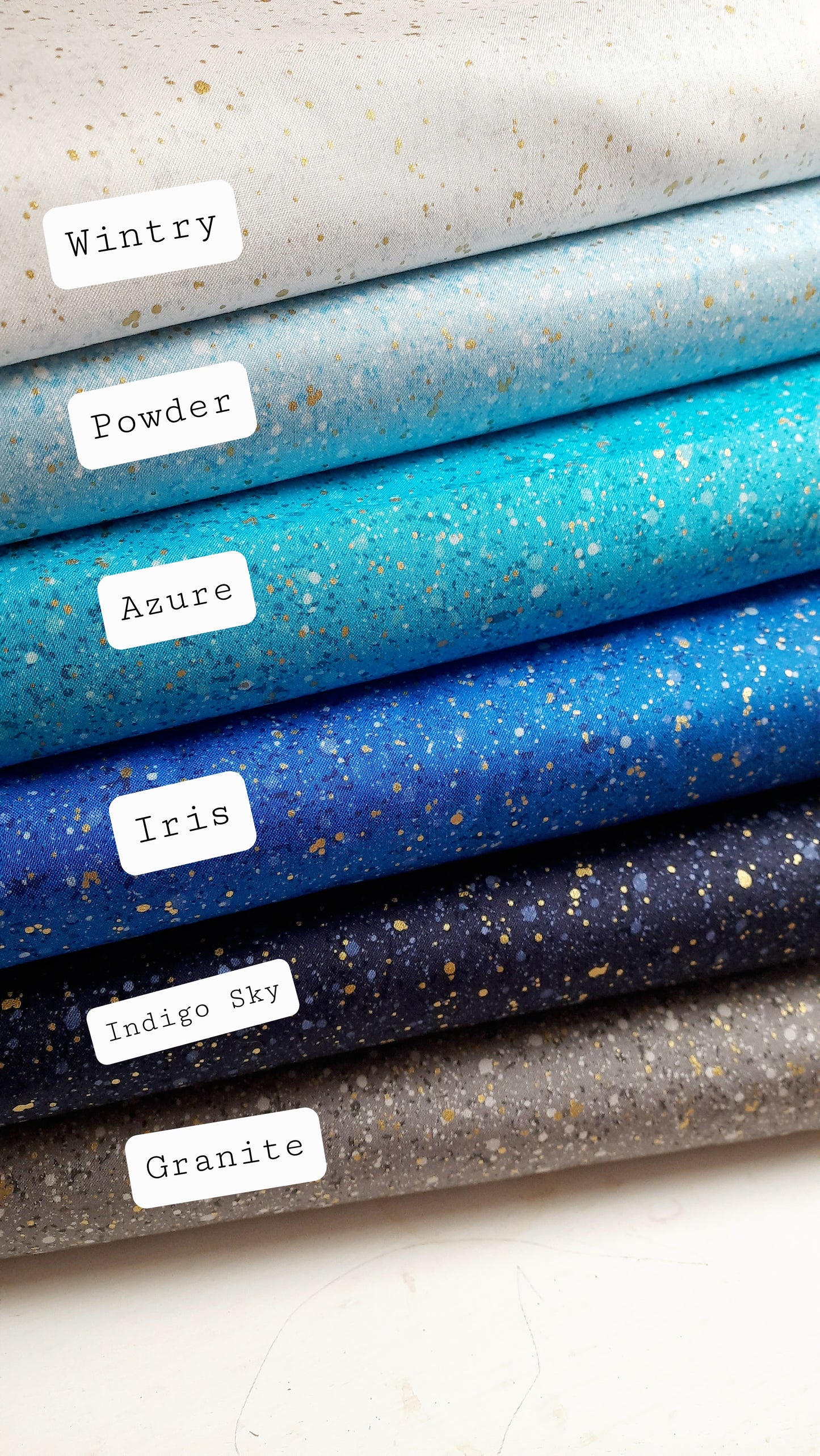 Powder From Gold Dust by Northcott - Per FQ (£15/m)