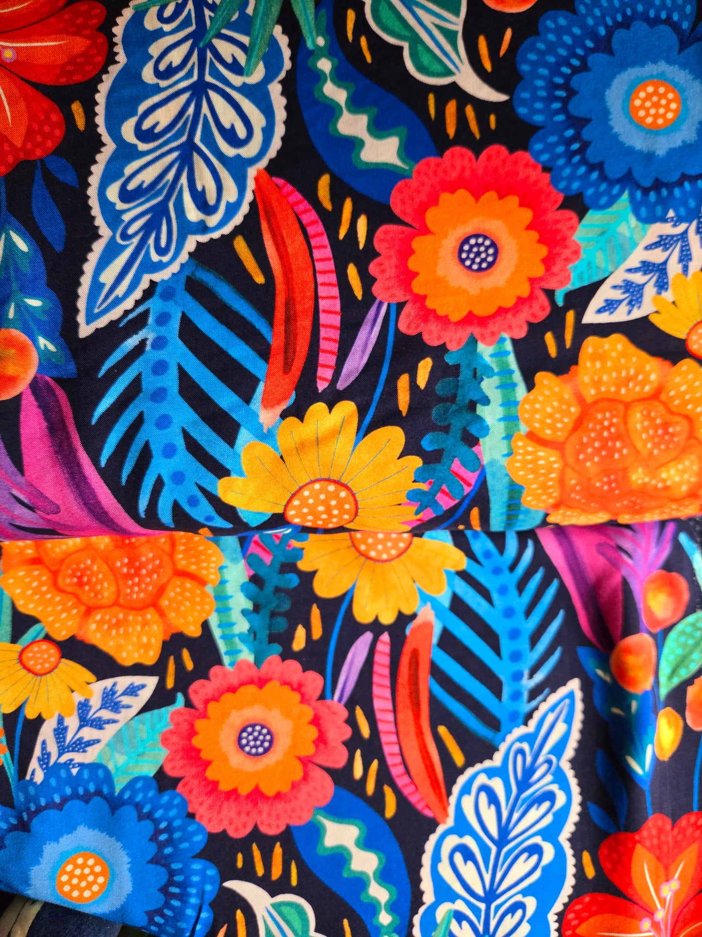 Neon Bloom Rayon by Rachel Parker for Dashwood Studio - Remnant 145cm x Width