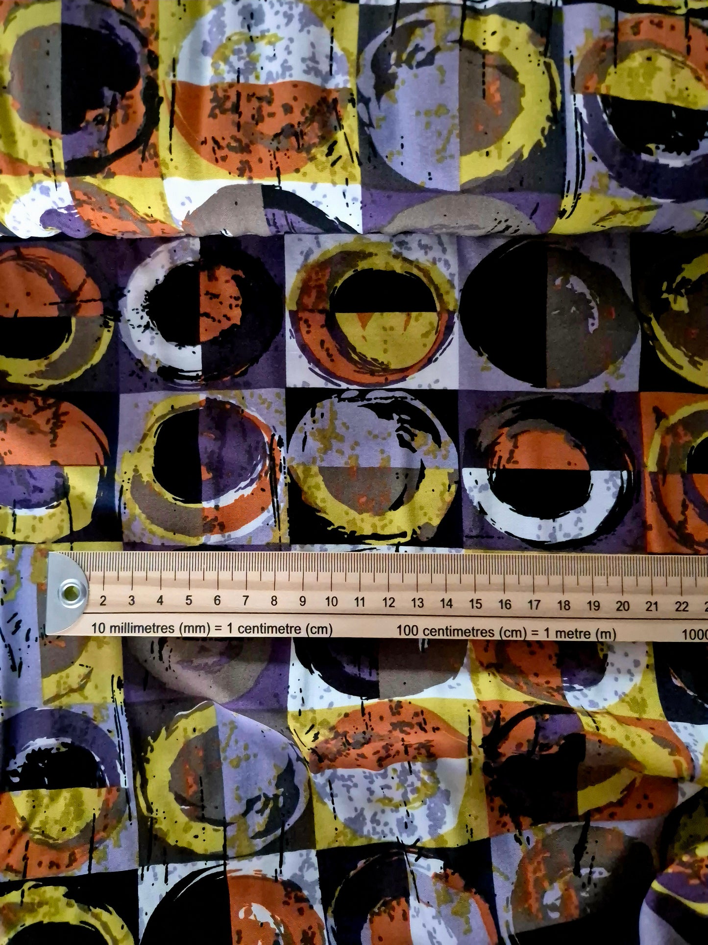 Autumn Discs Viscose