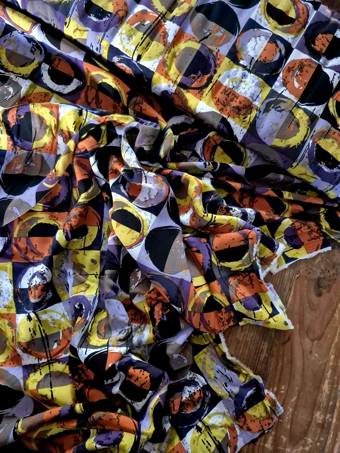 Autumn Discs Viscose
