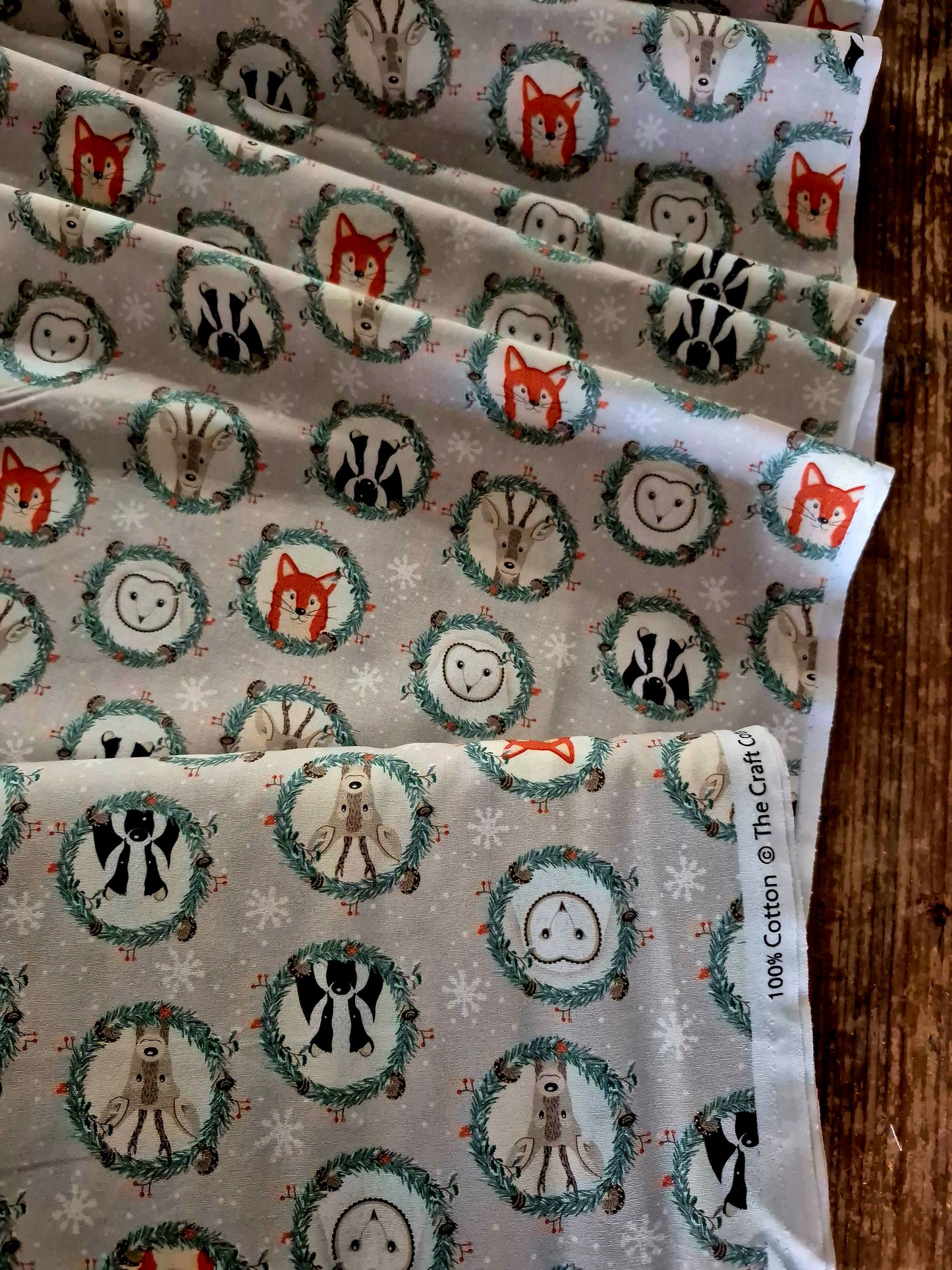 Animal Portraits 100% Cotton Craft Cotton Co. - Per FQ (£8/m)