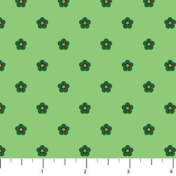 Aqua Whimsy Flowers Wild Abandon by Figo - Per FQ (£15/m)