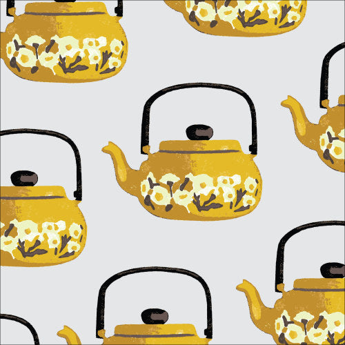 Brewing Memories from Recollect Organic Cotton Canvas - Per 1/4 Metre (£16/m)