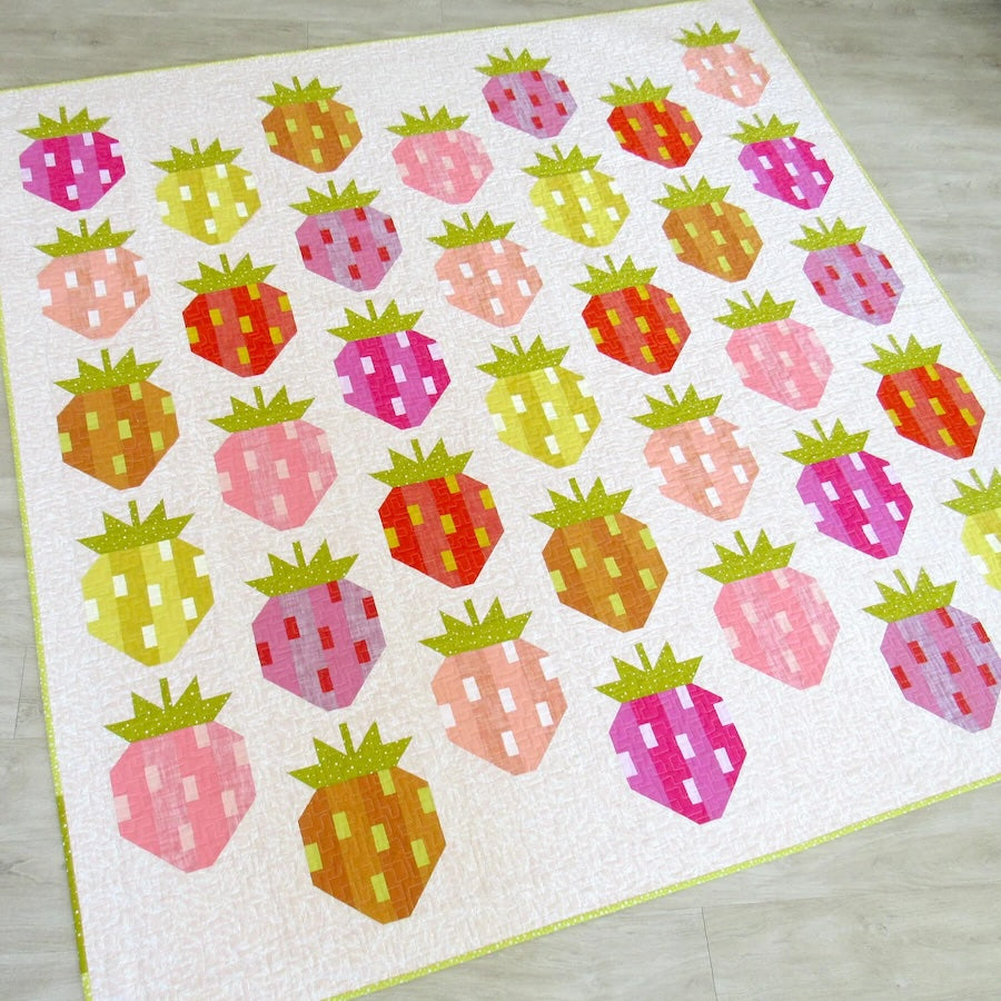 Berry Season Quilt and Pillow Pattern by Elizabeth Hartman