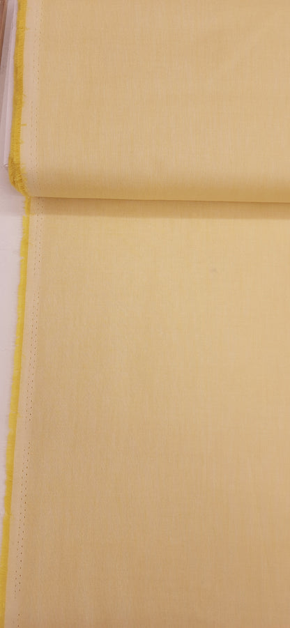 Primrose Yellow 100% Cotton Chambray Make & Believe - Per ¼ Metre (£10/m)