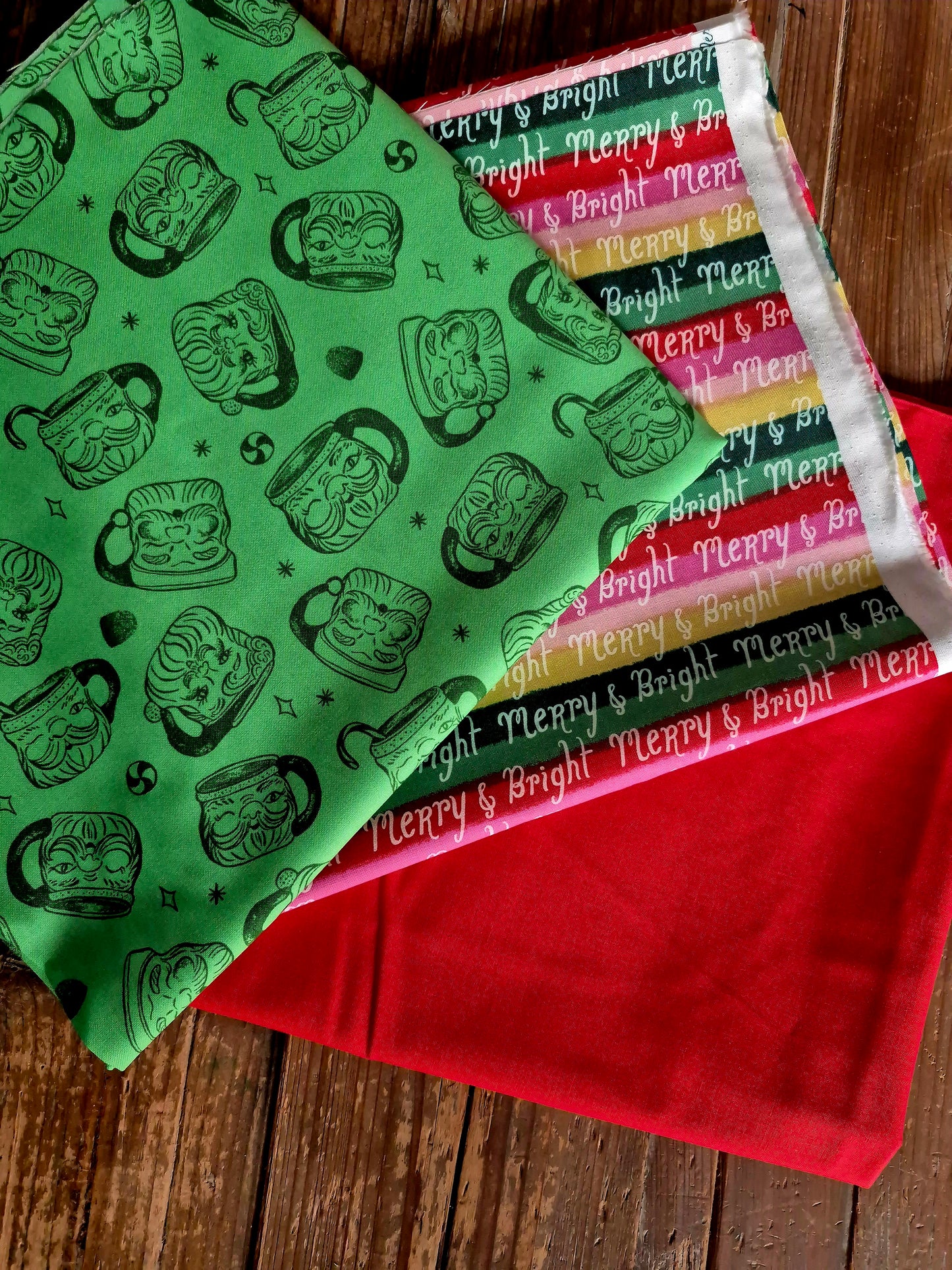 Merry and Bright Christmas Bundle - Pre Cut Bundle (£12.50/m)