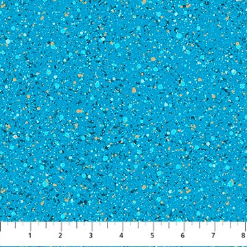 Azure From Gold Dust by Northcott - Per FQ (£15/m)