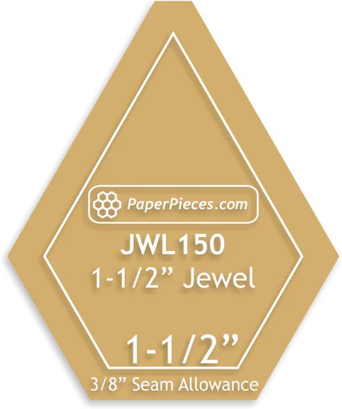 1½ Inch Jewel Paper Templates – Pack of 44