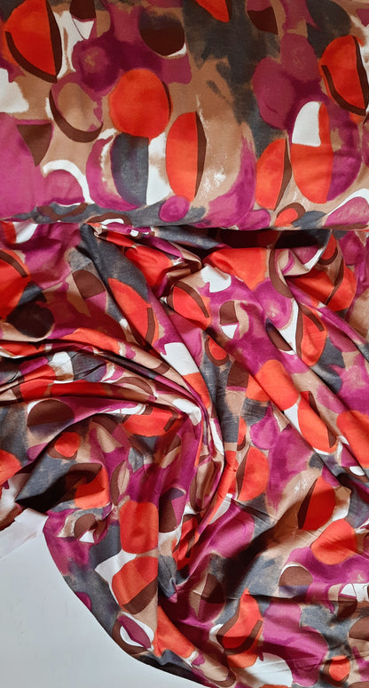 Autumn Palette Viscose Jersey - Per ¼ Metre (£10/m)