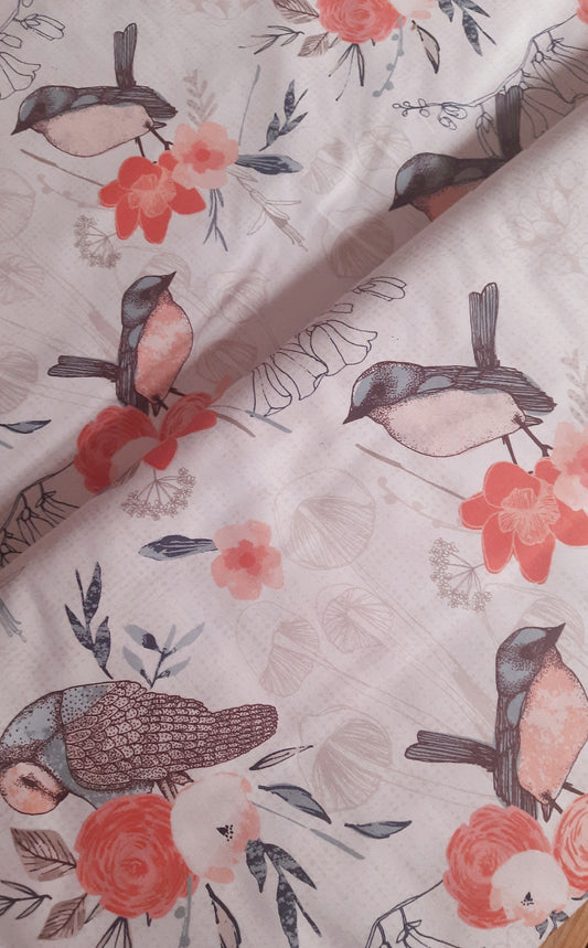 Birds from A Walk In The Woods 100% Cotton by PBS - Per FQ (£14/m)