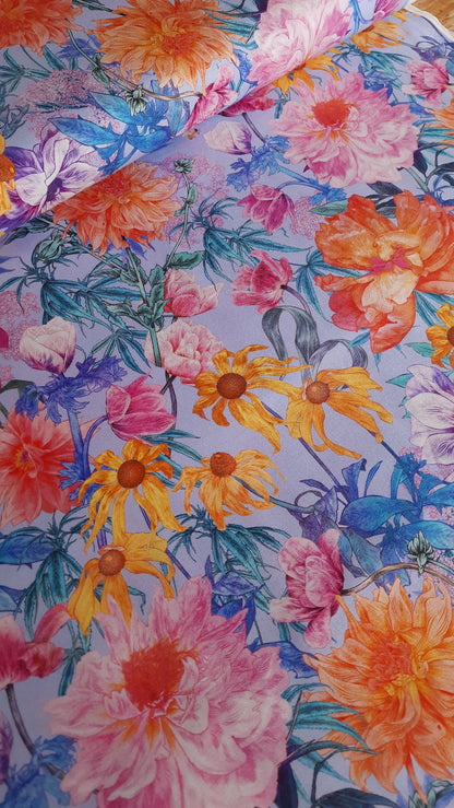 Garden Party Blue from Margo by Figo 100% Cotton - Per FQ (£15/m)