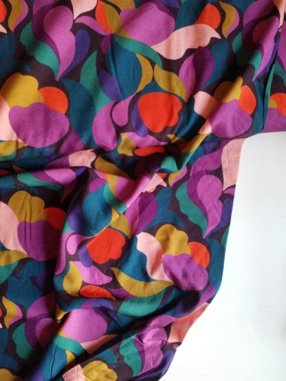 Floral Thicket Viscose Stretch- Per ¼ Metre (£13/m)