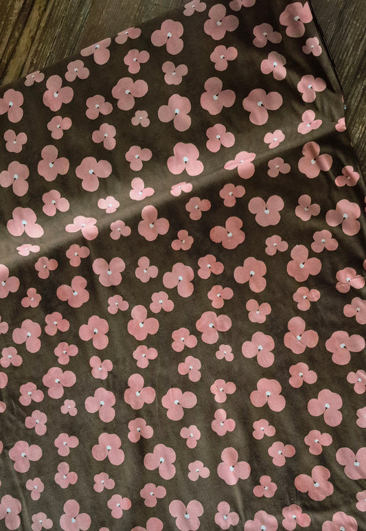Sweet Pansy Cotton Poplin - Per ¼ Metre (£11/m)