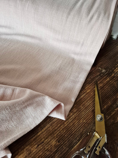 Champagne Viscose Linen Slub - Remnant 50cm x width