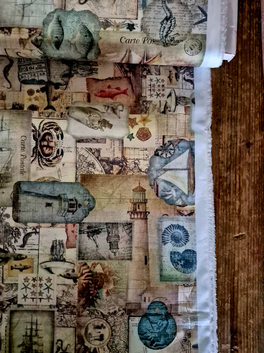 Treasure Maps from Siren's Call by QT Fabrics – Per FQ (£15/m)