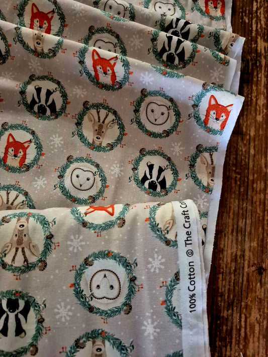 Animal Portraits 100% Cotton Craft Cotton Co. - Per FQ (£8/m)
