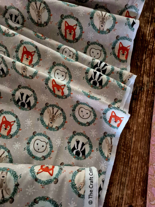 Animal Portraits 100% Cotton Craft Cotton Co. - Per FQ (£8/m)