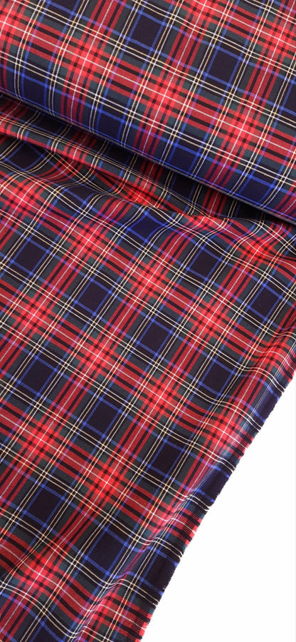 Tartan Stretch Cotton – Per ¼ Metre (£7/m)