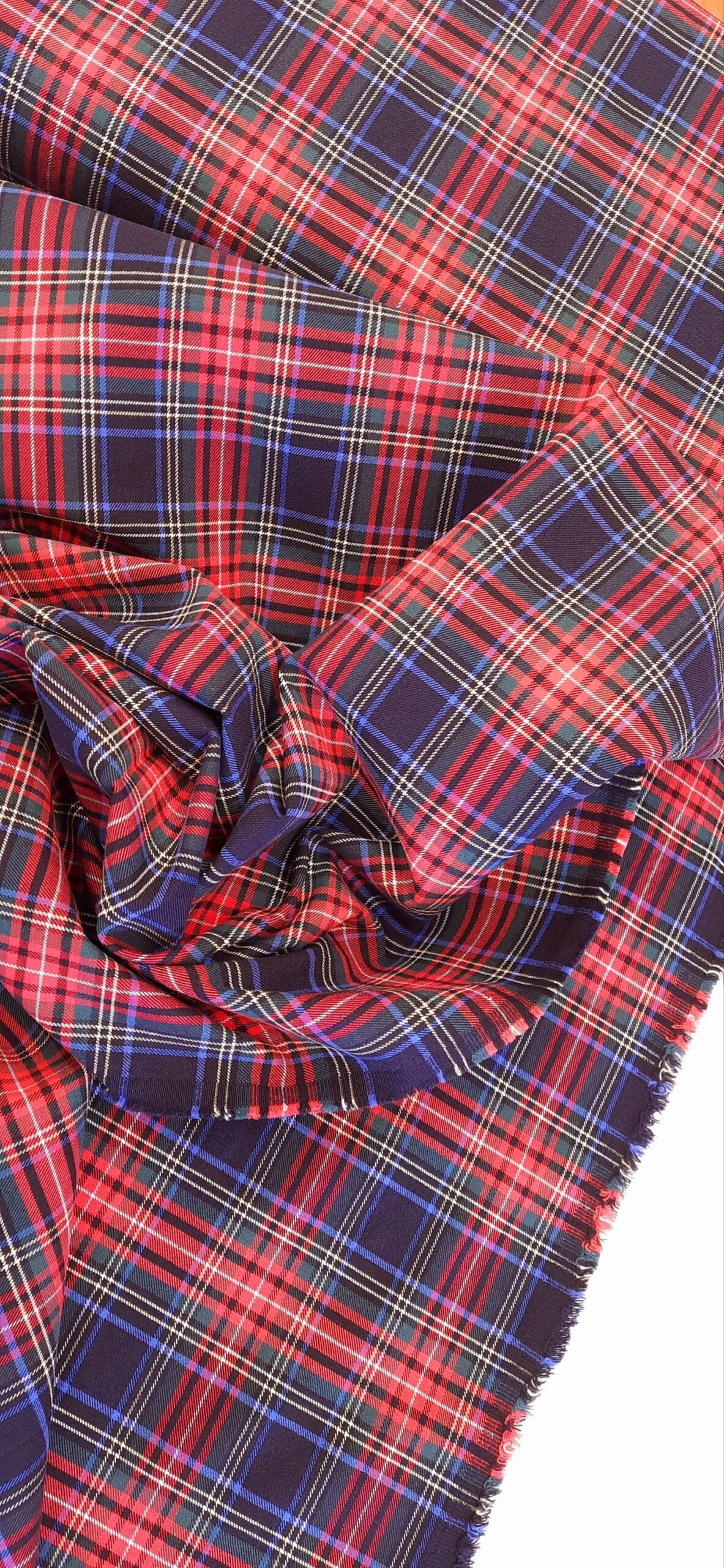 Tartan Stretch Cotton – Per ¼ Metre (£7/m)