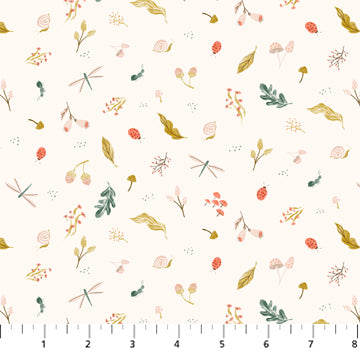 Cream Critters from Thicket and Bramble by Figo - Per FQ (£15/m)