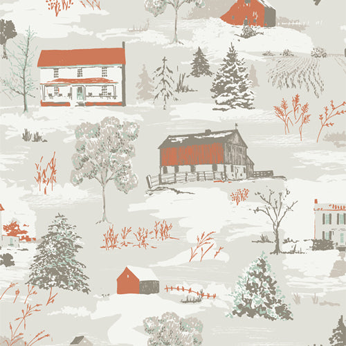 Farmhouse Winter from Juniper by AGF - Per FQ (£15/m)