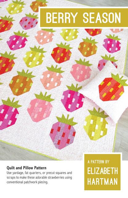 Berry Season Quilt and Pillow Pattern by Elizabeth Hartman