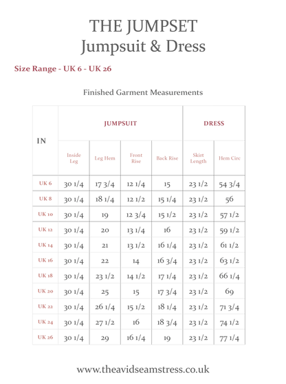 THE JUMPSET - Jumpsuit & Dress Sewing Pattern By The Avid Seamstress