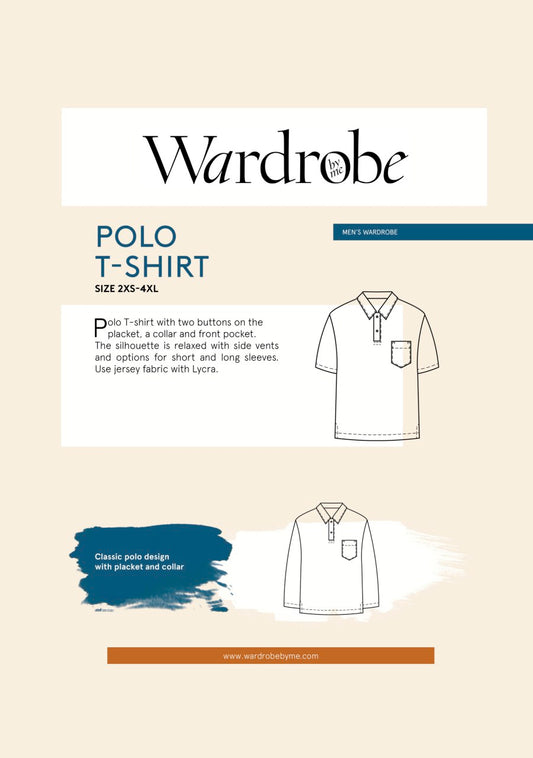 The Draper Polo Shirt Pattern by Wardrobe By Me