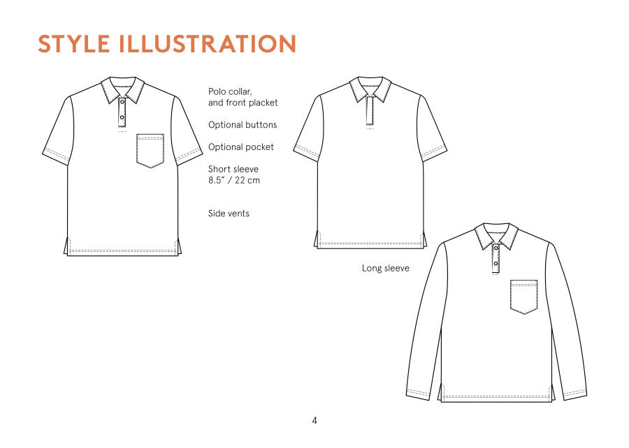 The Draper Polo Shirt Pattern by Wardrobe By Me
