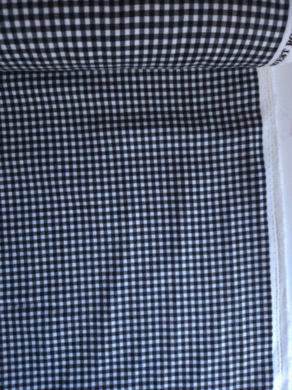 Harvest Rose Black Gingham Flannel - Per ¼ Metre (£14/m)