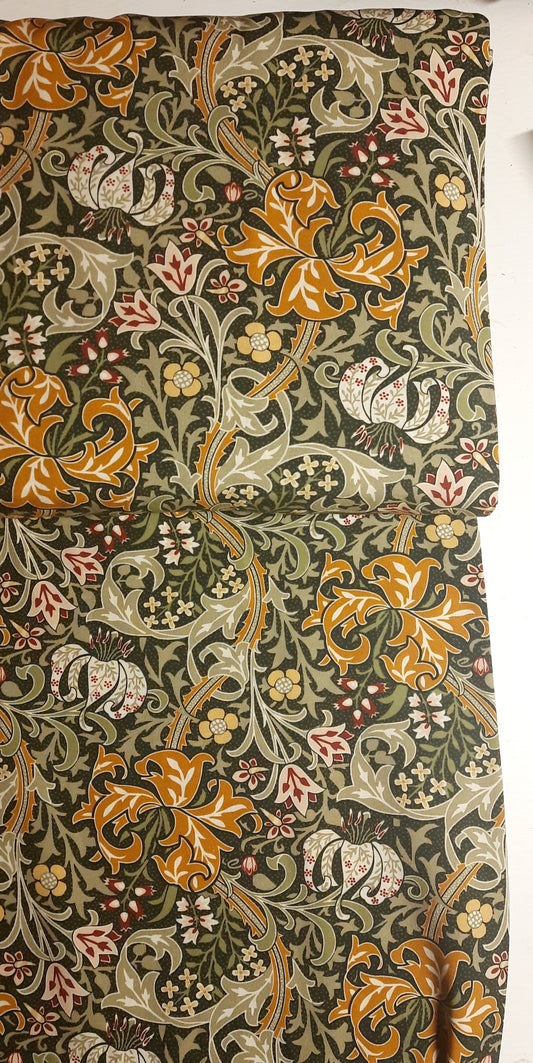 William Morris Golden Lily 100% Viscose - Per ¼ Metre (£11/m)