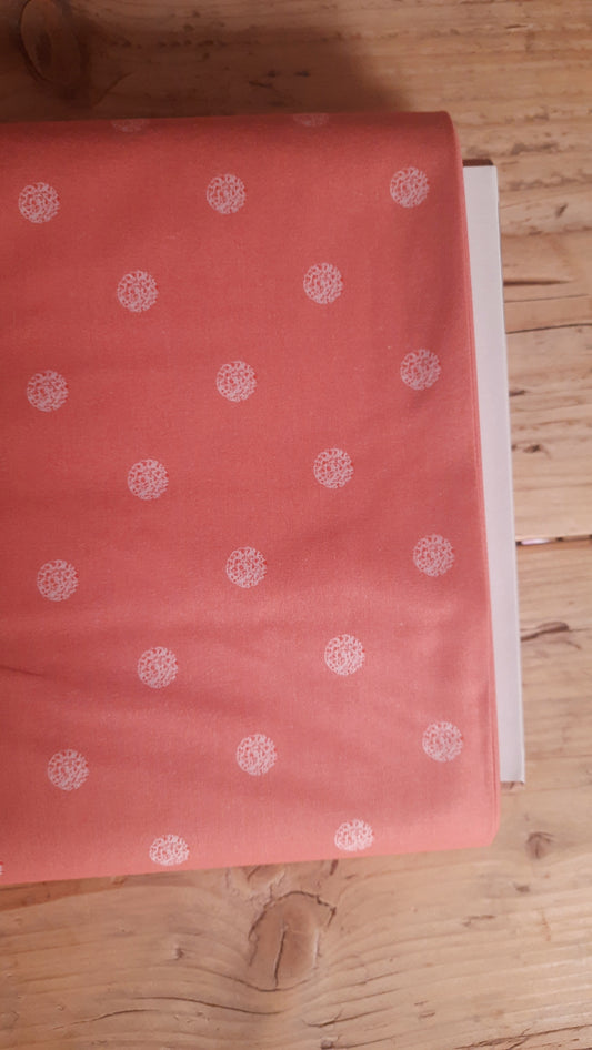 Dots on Pink from A Walk In The Woods 100% Cotton by PBS - Per FQ (£11/m)