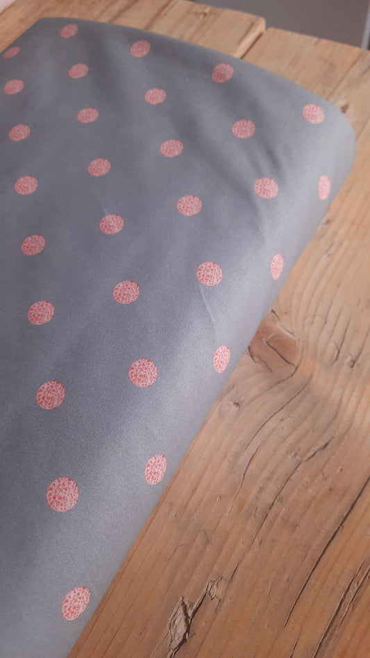 Dots on Grey from A Walk In The Woods 100% Cotton by PBS - Per FQ (£11/m)