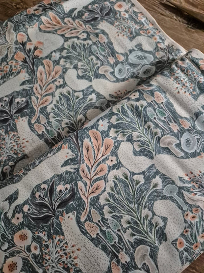 Teal Fox from Thicket and Bramble by Figo - Per FQ (£13/m)