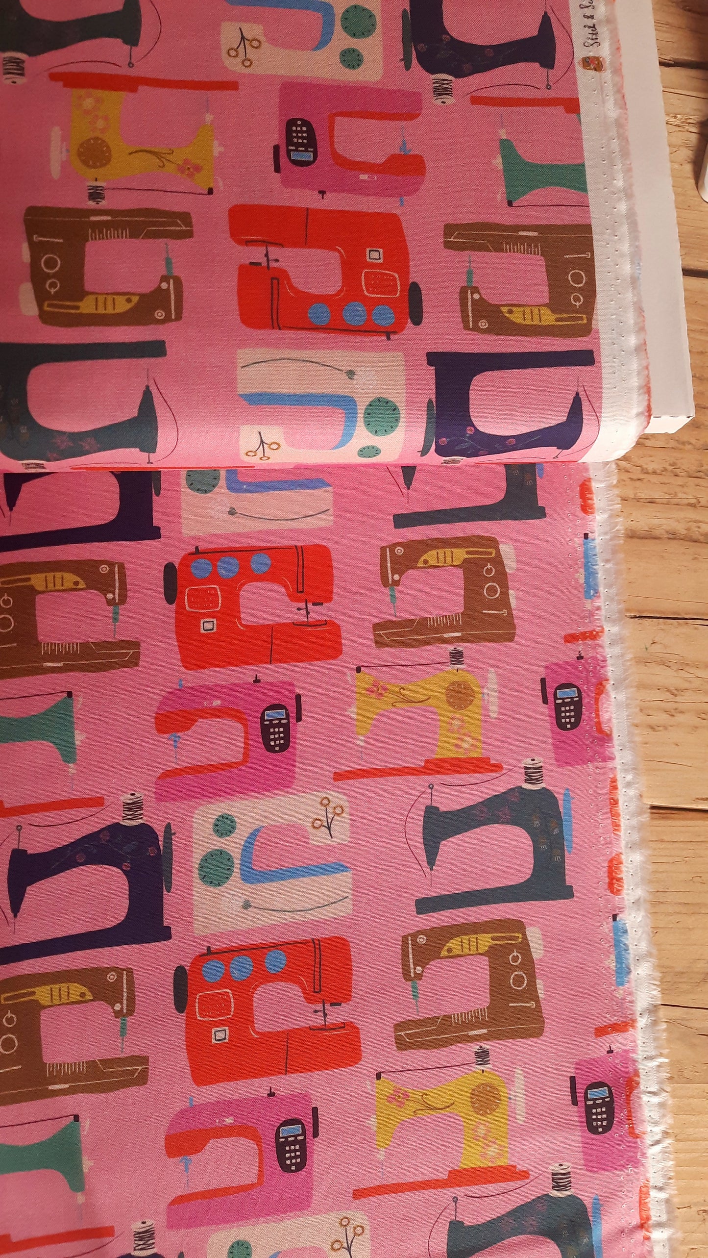 Sewing Machines 100% Cotton by Dashwood Studio - Remnant 104cm x width