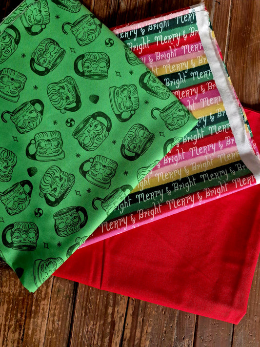 Merry and Bright Christmas Bundle - Pre Cut Bundle (£12.50/m)