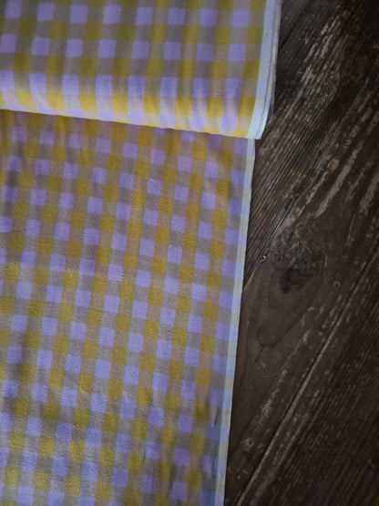 Caramel Gingham Yarn Dyed Cotton from Garden Variety by Anna Maria - Remnant 83cm x Width