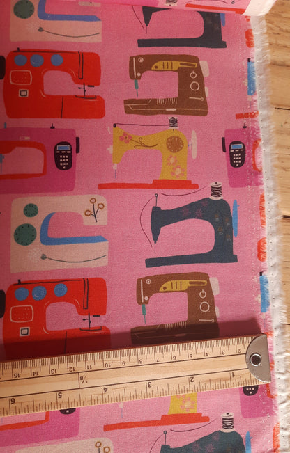 Sewing Machines 100% Cotton by Dashwood Studio - Remnant 104cm x width