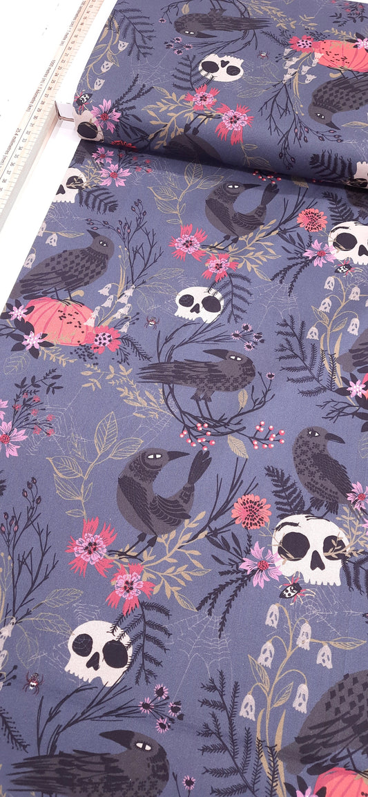 Crows from Forest Whispers by Dashwood Studio - Remnant 186cm x Width (£14/m)
